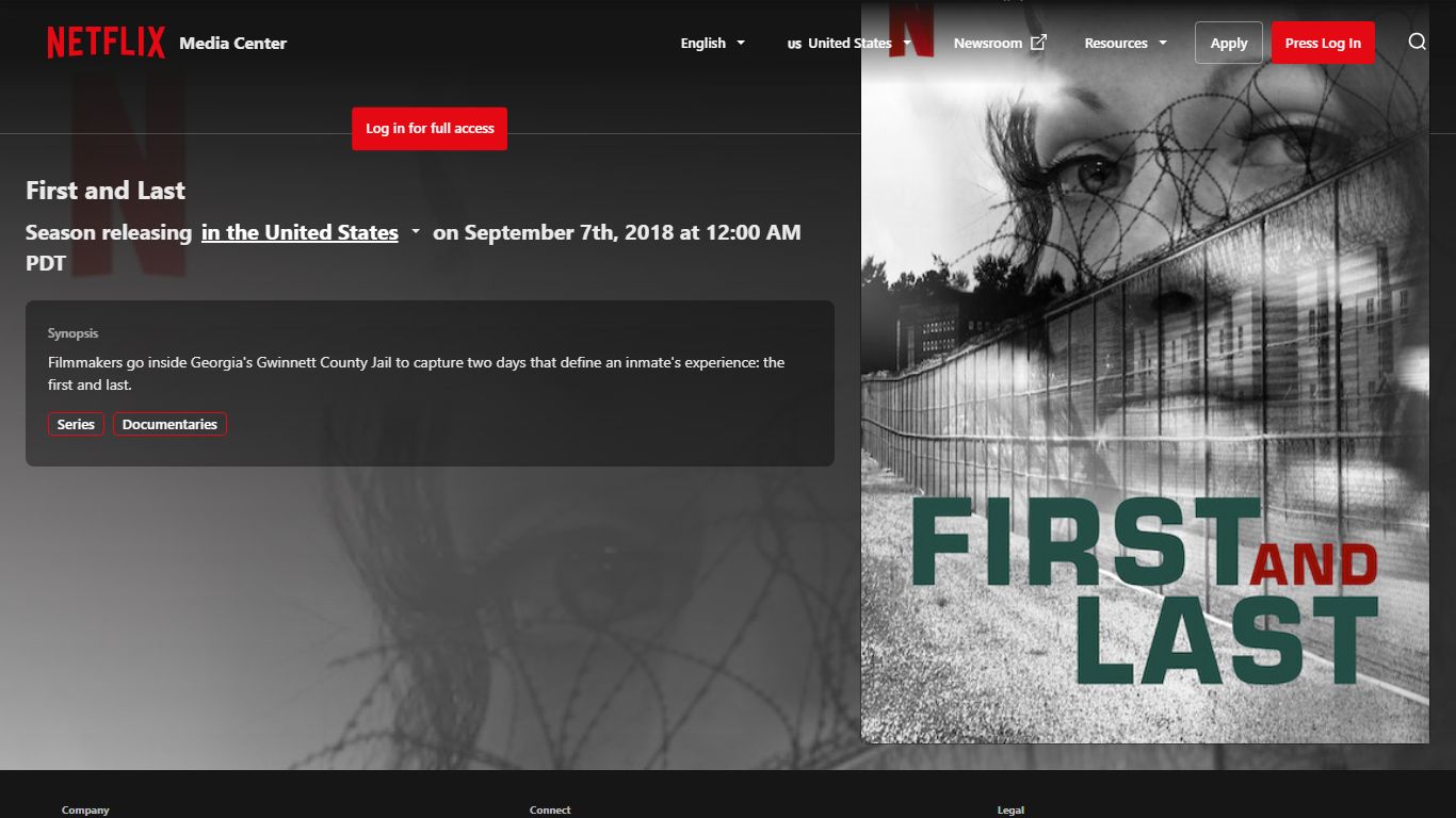 First and Last | Netflix Media Center